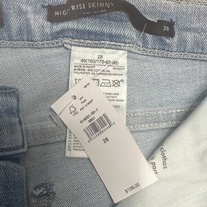 Banana Republic High-Rise Skinny Jeans in Light Blue